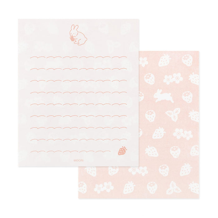 HUNGRY RABBIT, MINI LETTER SET WITH STICKERS — by Midori