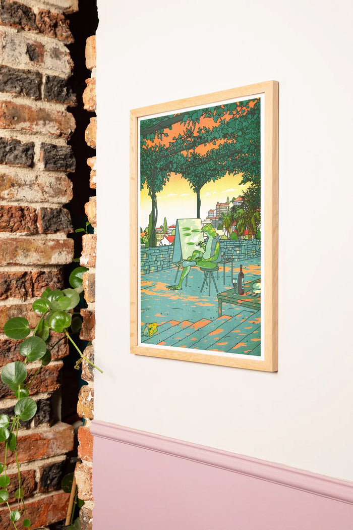 "IF NATURE COULD CAPTURE NATURE, WOULD IT PAINT LILIES AND DRINK WINE?", 29,7 x 42 cm  — by Liam Cobb
