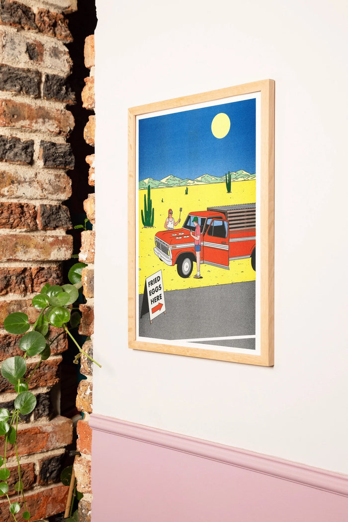 “IF YOU DON'T HAVE STOVE, USE A PICKUP", 29,7 x 42 cm  — by Simon Bailly