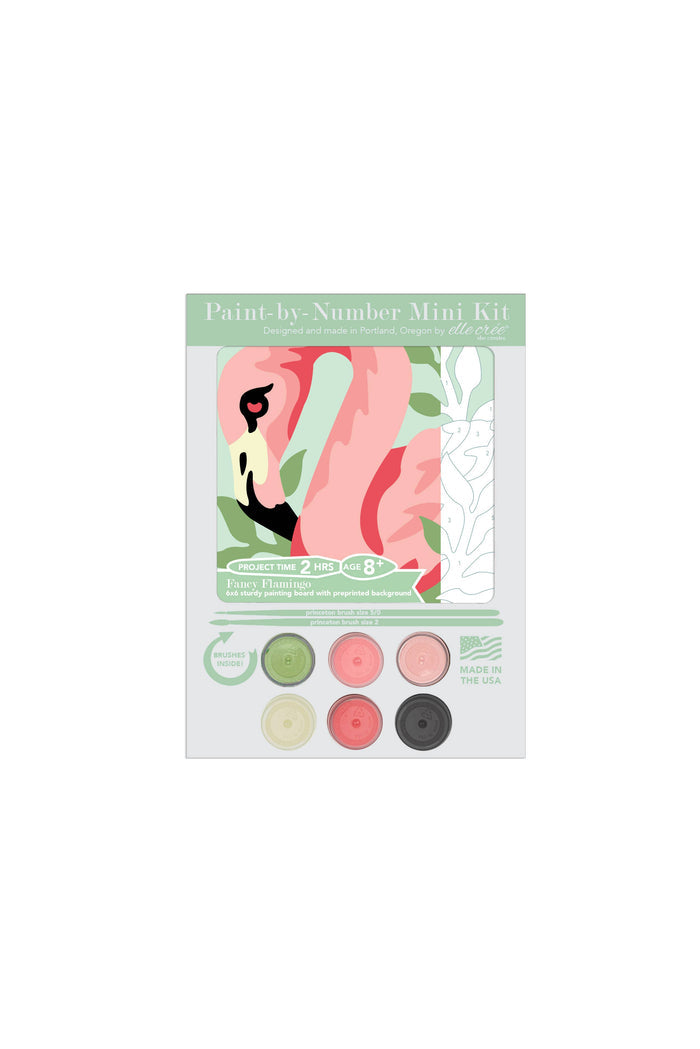 KIDS MINI Fancy Flamingo Paint-by-Number Kit