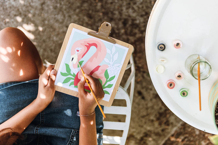 KIDS MINI Fancy Flamingo Paint-by-Number Kit