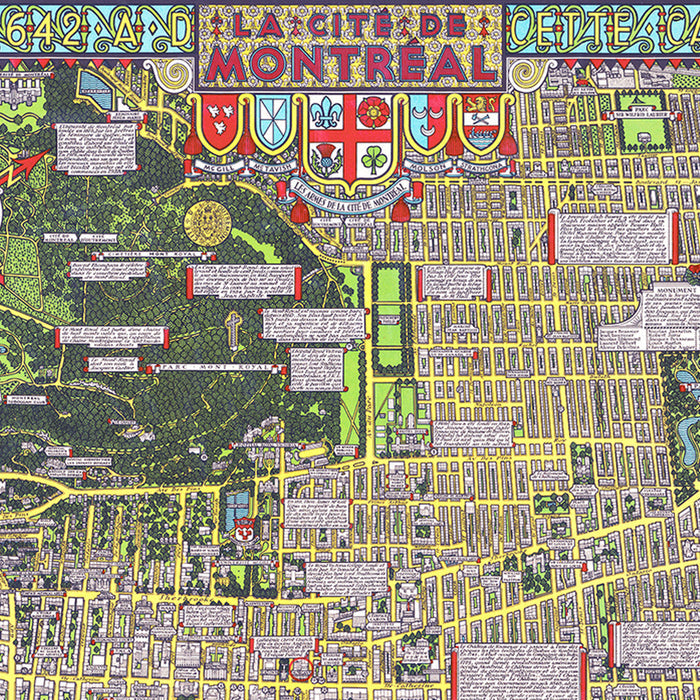 “LA CITÉ DE MONTRÉAL 1942”, (Multiple sizes) — by S.H. Maw