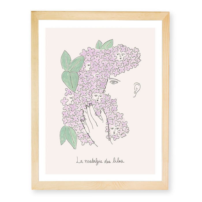 LA NOSTALGIE DES LILAS, 11" X 14" — by Isabelle Feliu