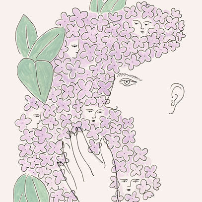 LA NOSTALGIE DES LILAS, 11" X 14" — by Isabelle Feliu
