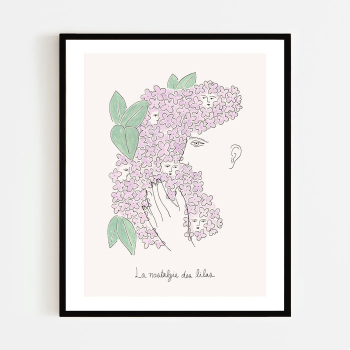 LA NOSTALGIE DES LILAS, 8" X 10" — by Isabelle Feliu