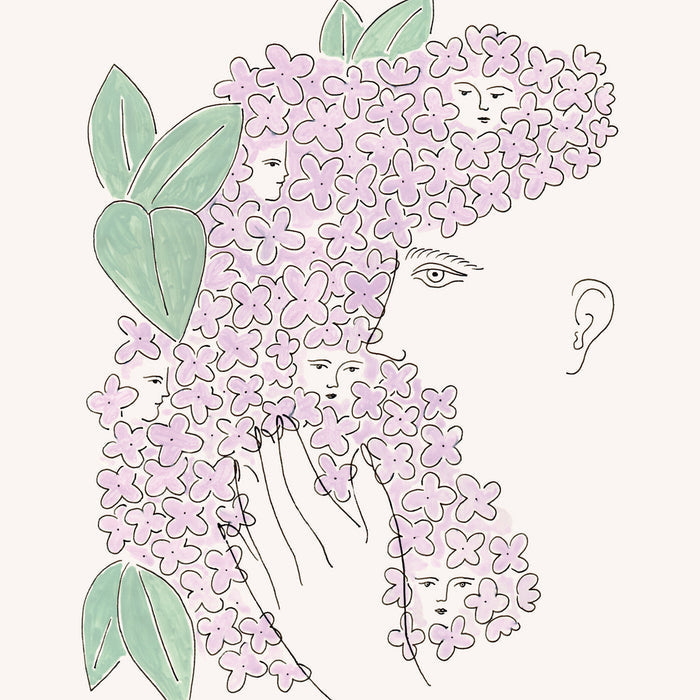 LA NOSTALGIE DES LILAS, 8" X 10" — by Isabelle Feliu