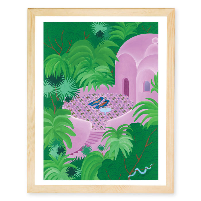 LA TERRASSE OVALE, 18" X 24" — by Isabelle Feliu