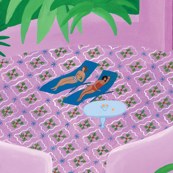 LA TERRASSE OVALE, 18" X 24" — by Isabelle Feliu