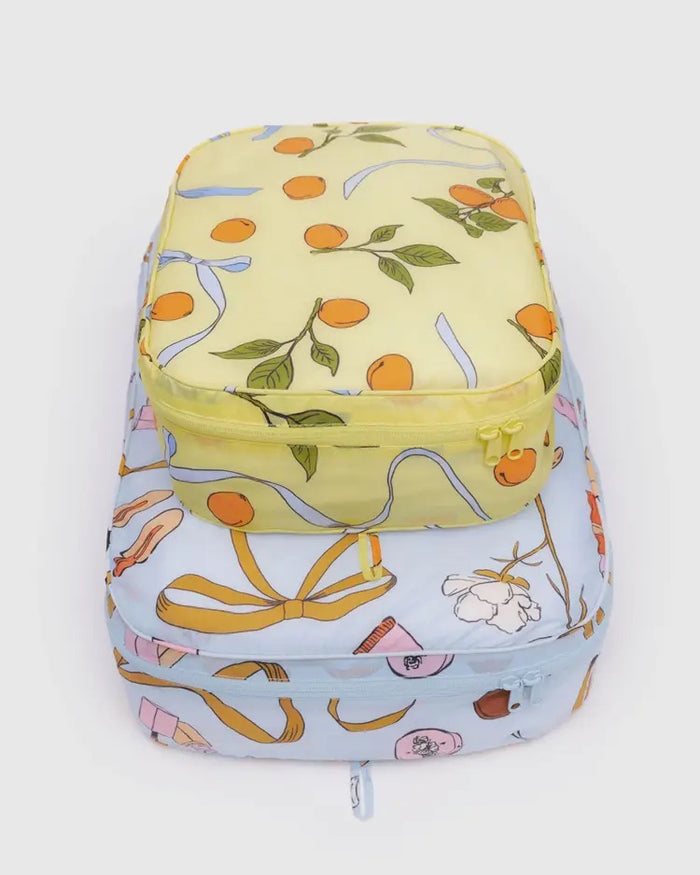 LARGE PACKING CUBE SET “GET READY WITH ME“ — by Baggu