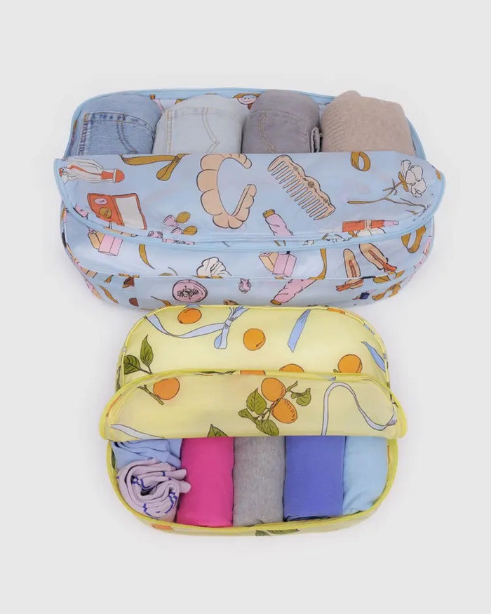 LARGE PACKING CUBE SET “GET READY WITH ME“ — by Baggu