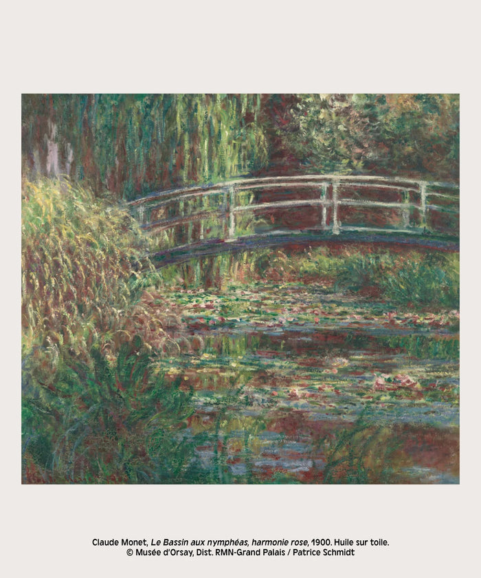 LE BASSIN AUX NYMPHÉAS, HARMONIE ROSE (Claude Monet) - 29,7 x 42 cm — by María Medem