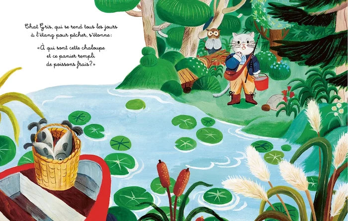 LE CHAT, LA CHOUETTE ET LE POISSON FRAIS — by Nadine Robert and Sang Miao