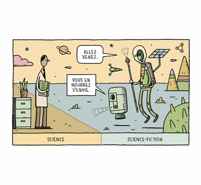 LE DÉPARTEMENT DES THÉORIES FUMEUSES — by Tom Gauld
