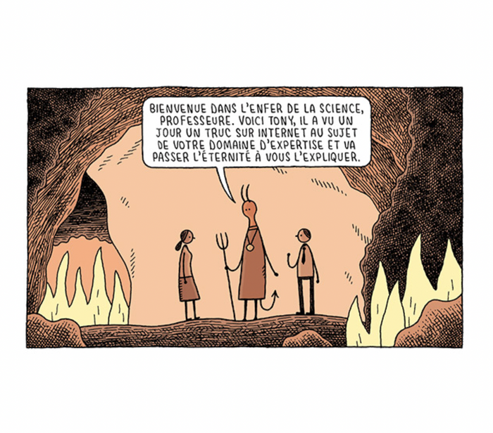 LE DÉPARTEMENT DES THÉORIES FUMEUSES — by Tom Gauld