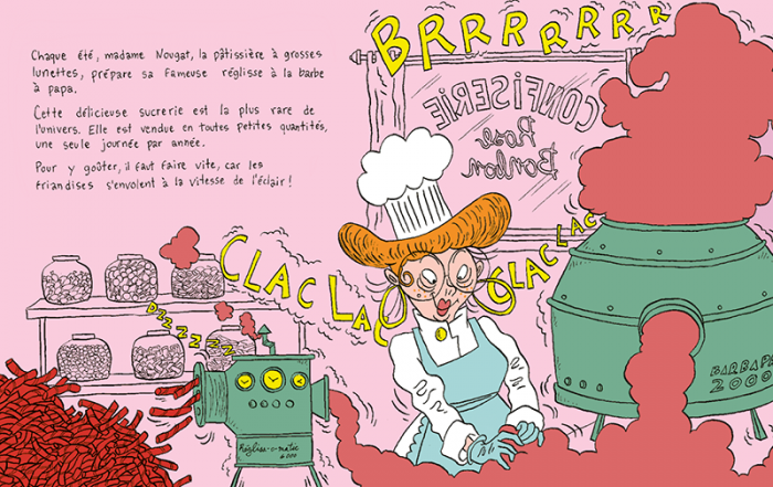 LE JOUR DE LA RÉGLISSE À LA BARBE À PAPA — by Pierrette Dubé and Samuel Cantin
