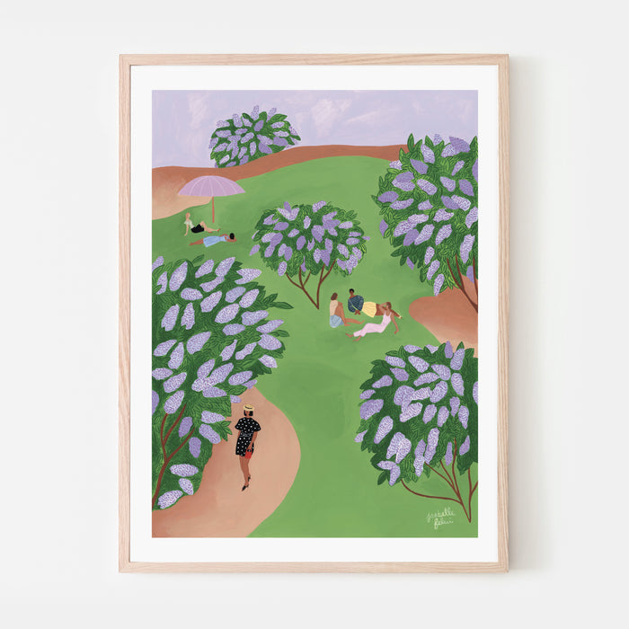 LE TEMPS DES LILAS, 11" X 14" — by Isabelle Feliu