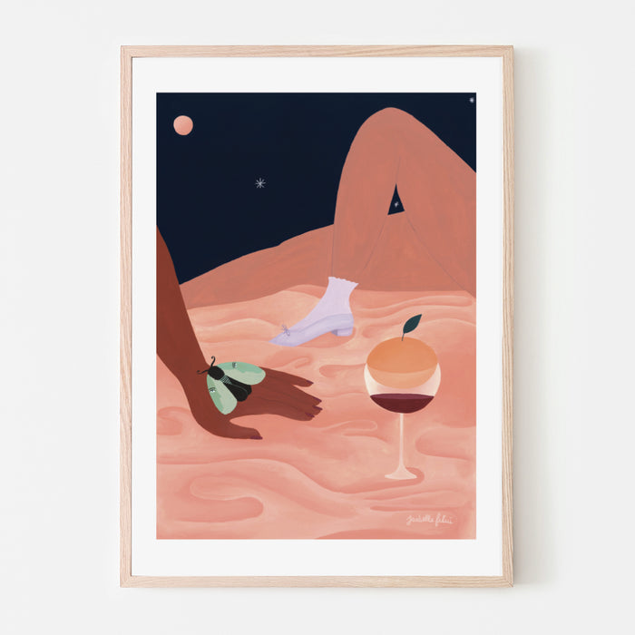 LE VISITEUR NOCTURNE, 18" X 24" — by Isabelle Feliu