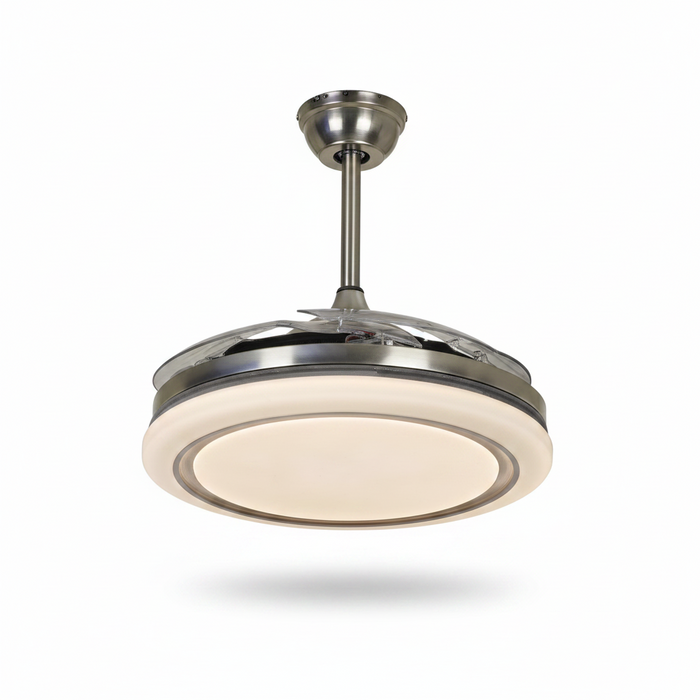 LED Ceiling Fan with Adjustable Light FL7704 – Whisper-Quiet LED Fan Light for Bedrooms, Living Rooms & Commercial Spaces | Modern Dimmable Ceiling Fan Light