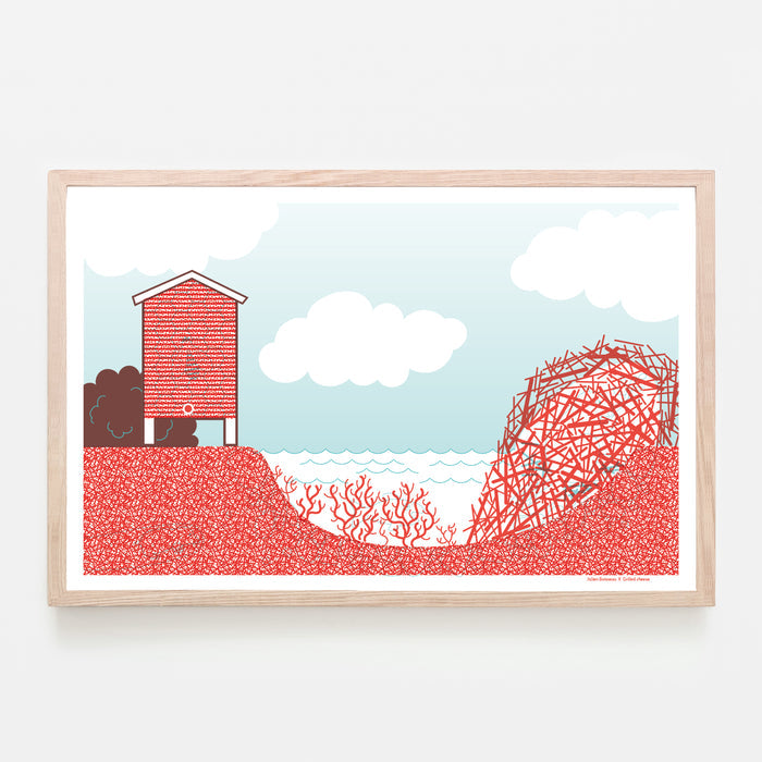 LES ANIMAUX SE CACHENT 2, 17" X 11" — by Julien Boisseau