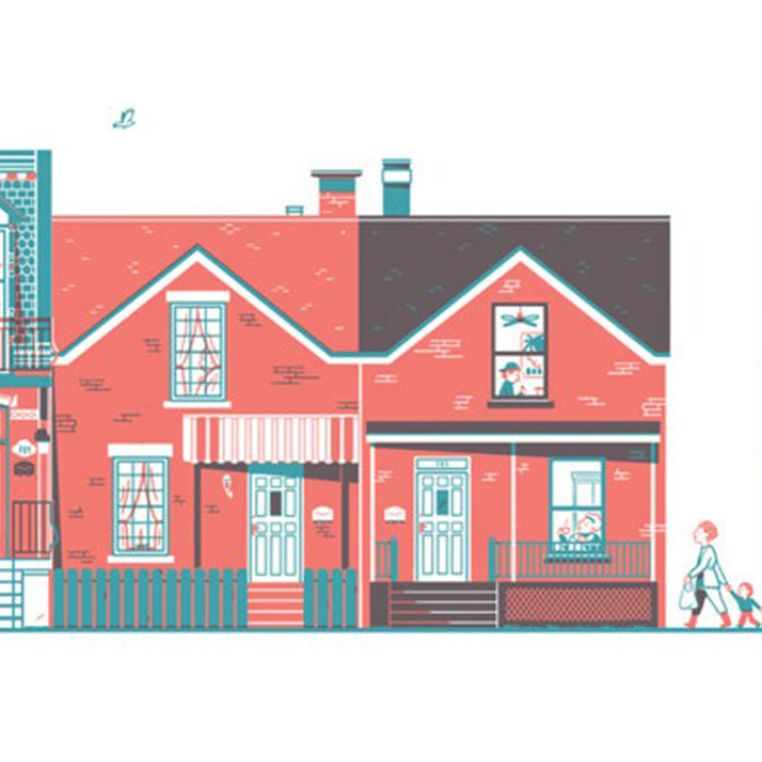 LES MAISONETTES DE SAINT-HENRI (screen print) — by Julien Castanié and Marmit Labo
