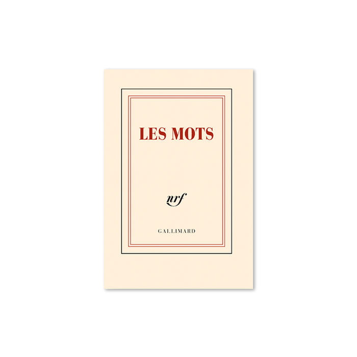"LES MOTS" POCKET NOTEBOOK — by Gallimard