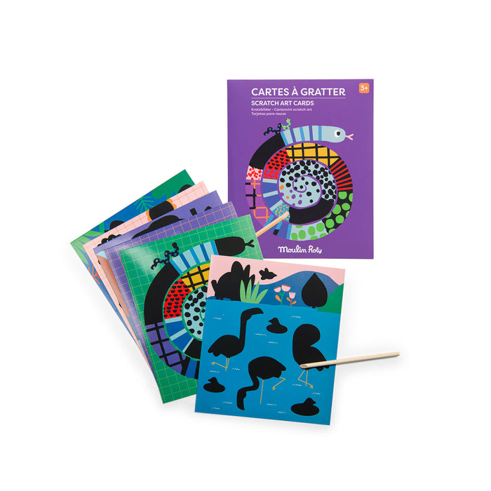 LES TOUPITIS, SCRATCH ART CARDS — by Moulin Roty
