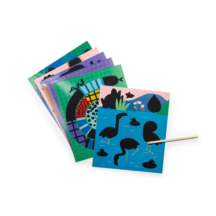LES TOUPITIS, SCRATCH ART CARDS — by Moulin Roty