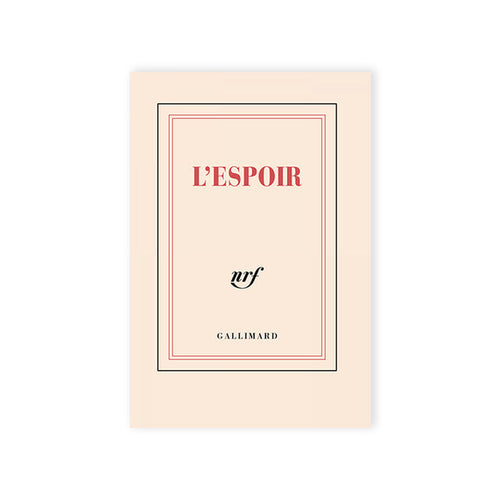 "L’ESPOIR" POCKET NOTEBOOK — by Gallimard