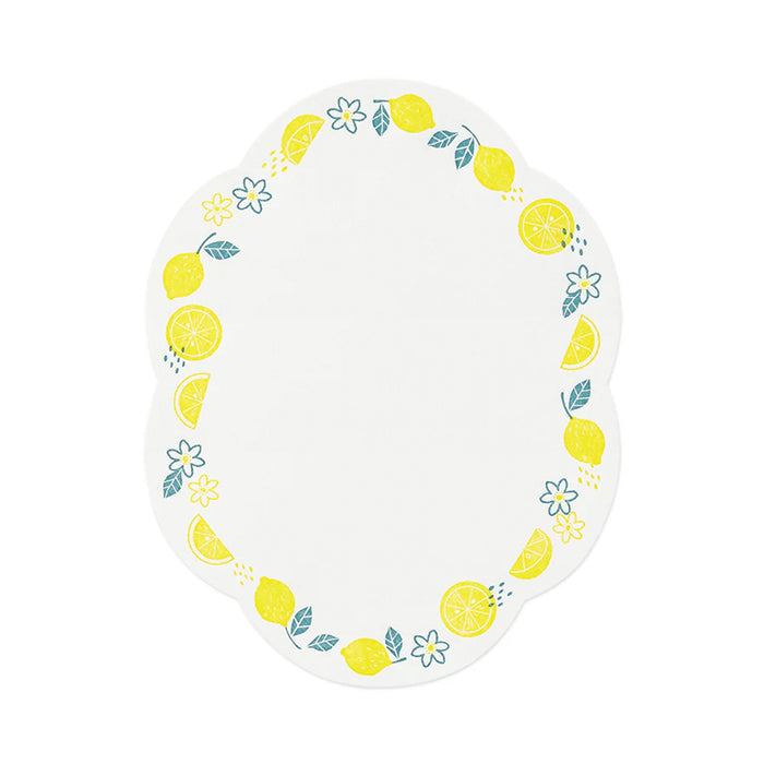 LETTERPRESS LETTER SET DIE-CUT (LEMON) — by Midori
