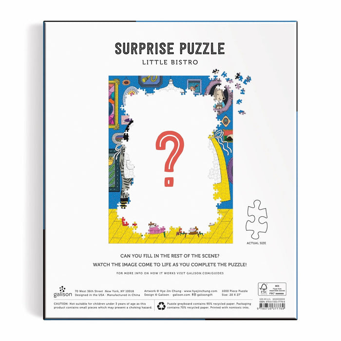 LITTLE BISTRO 1000 PIECE SURPRISE PUZZLE — by Hye Jin Chung