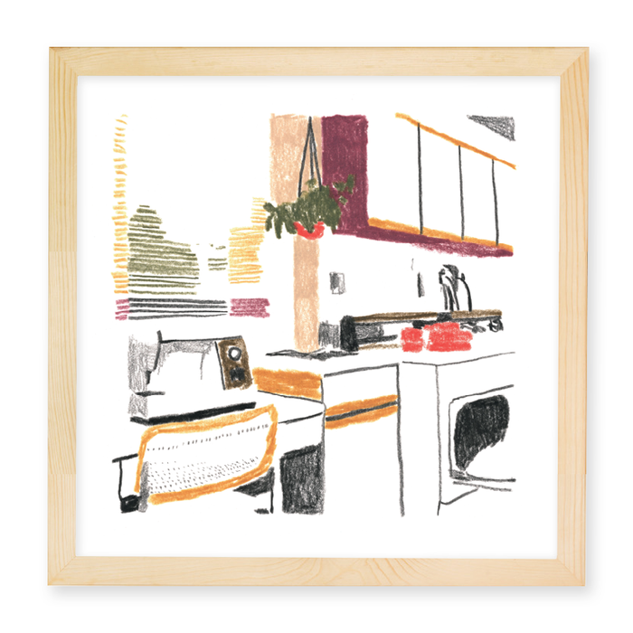 MA PIÈCE, 20" X 20" (reproduction) — by Jeraume