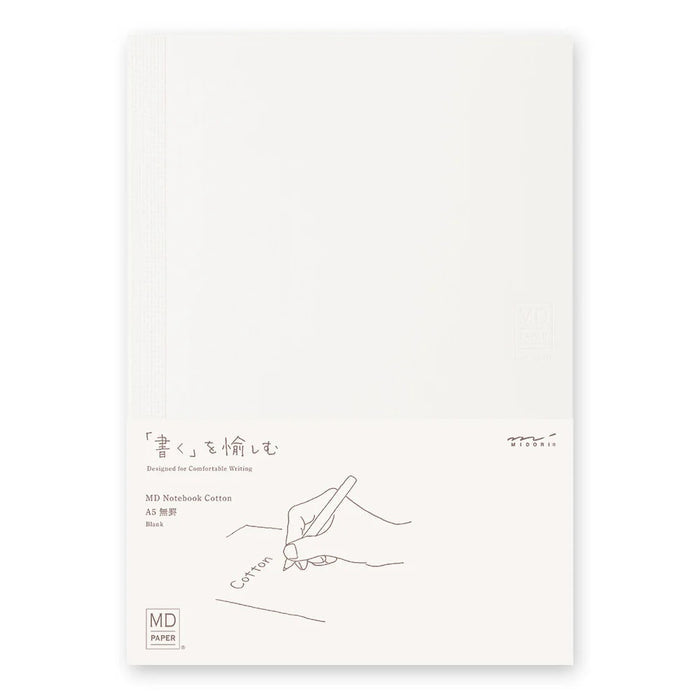 MD NOTEBOOK COTTON A5 (BLANK) — by Midori