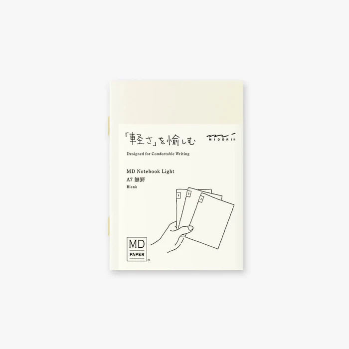 MD NOTEBOOK LIGHT A7 (SET OF THREE) - MULTIPLE STYLES — by Midori