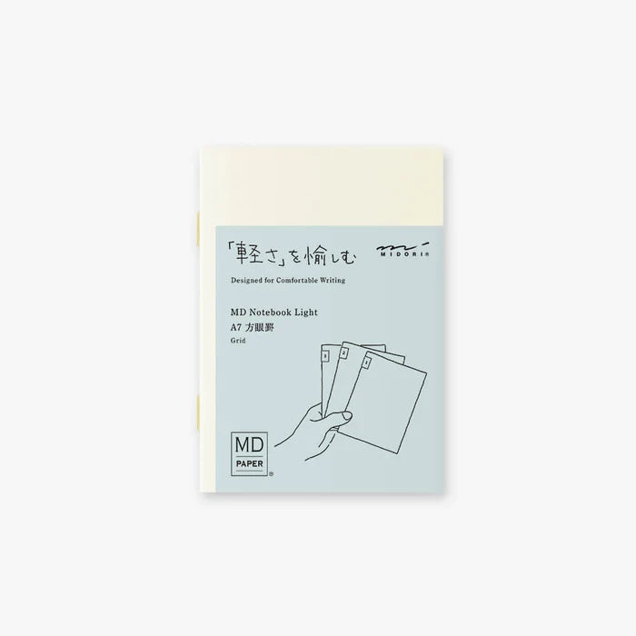 MD NOTEBOOK LIGHT A7 (SET OF THREE) - MULTIPLE STYLES — by Midori