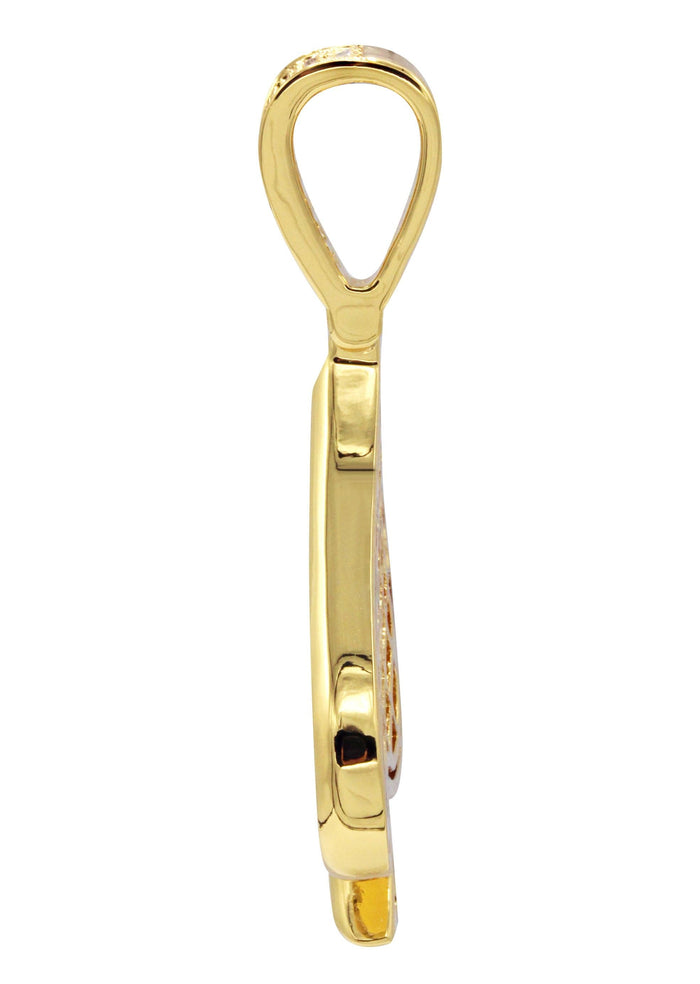 Mens Gold Plated Ace of Spades Pendant | 7.9 Grams