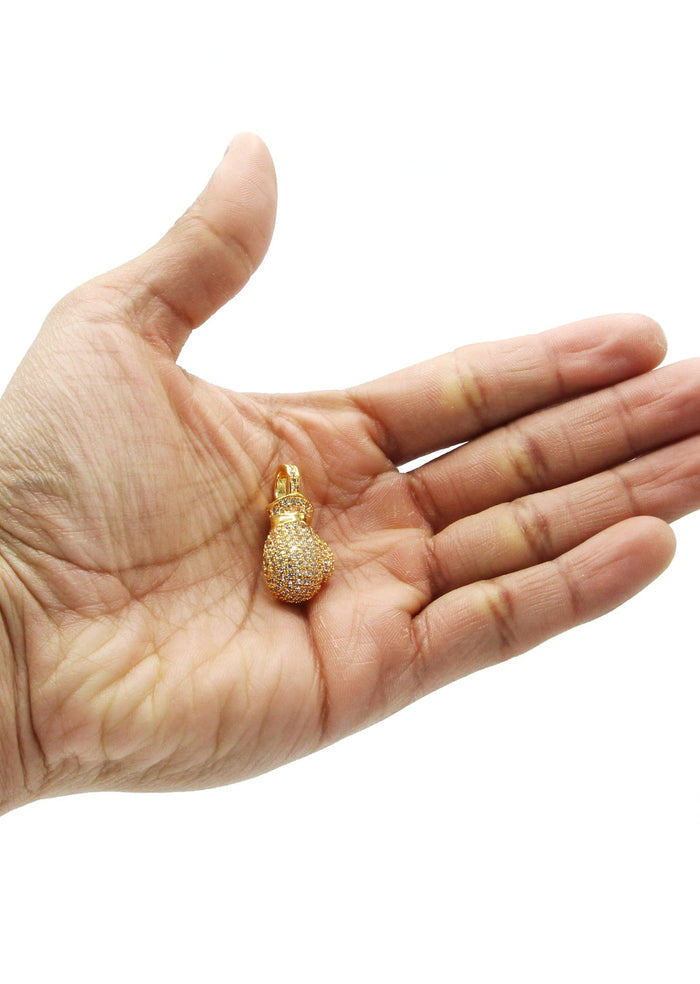 Mens Gold Plated Boxing Glove Pendant | 12.2 Grams