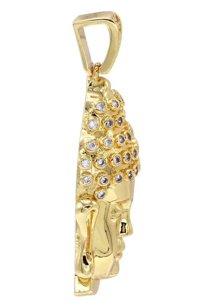 Mens Gold Plated Buddha Pendant | 13.6 Grams