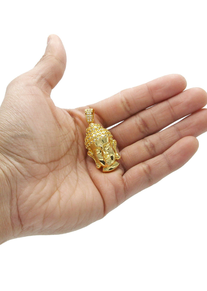 Mens Gold Plated Buddha Pendant | 13.6 Grams