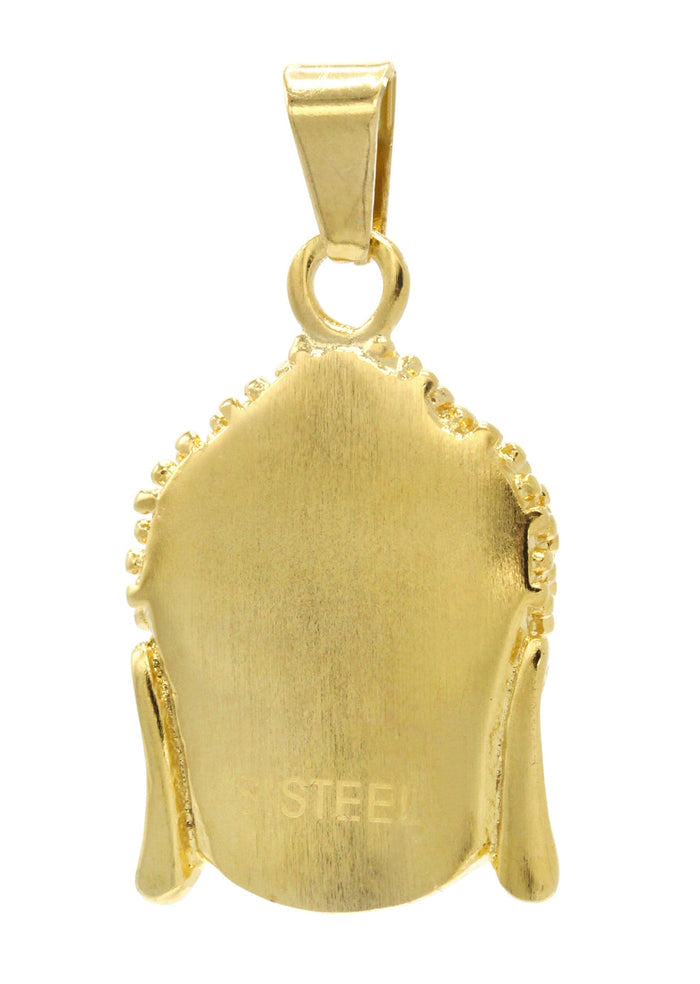 Mens Gold Plated Buddha Pendant | 22.8 Grams