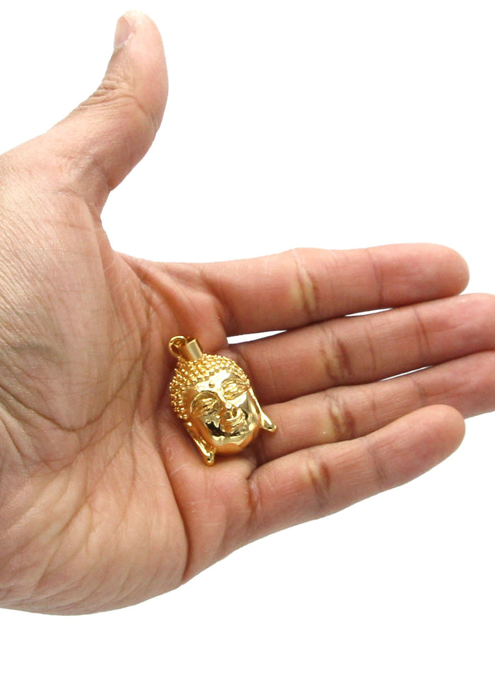Mens Gold Plated Buddha Pendant | 22.8 Grams