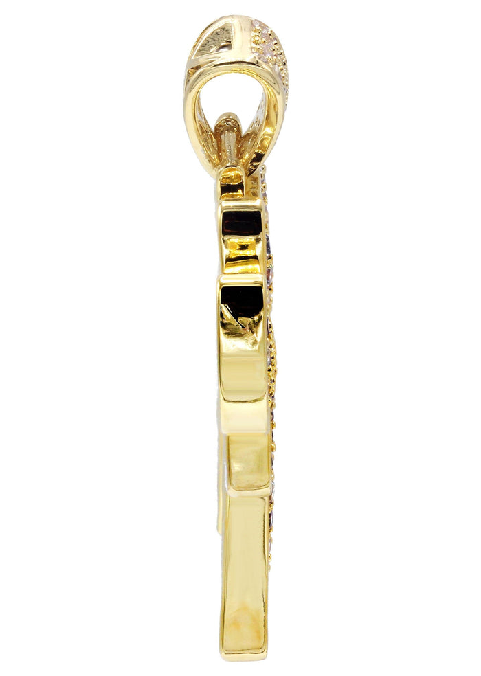 Mens Gold Plated Chai Pendant | 11.4 Grams