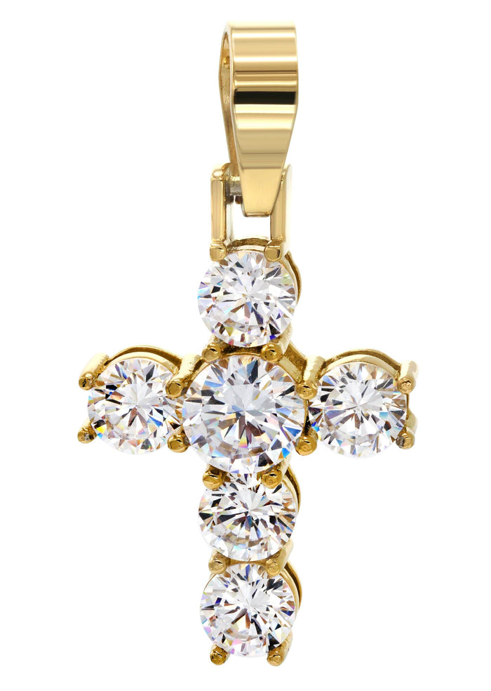 Mens Gold Plated Cross Pendant | 11.5 Grams