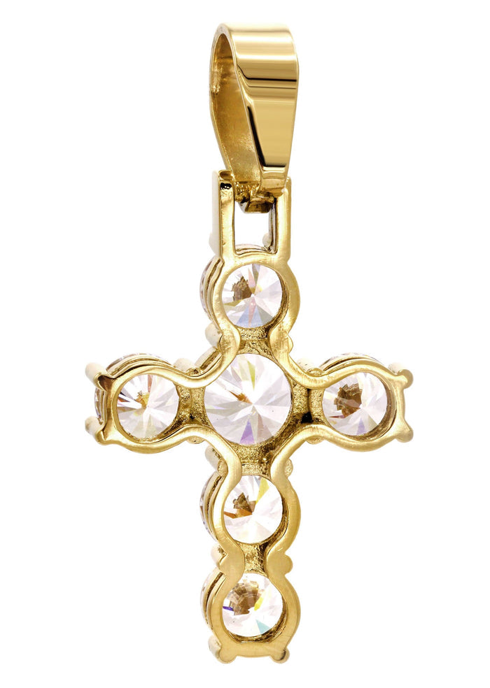 Mens Gold Plated Cross Pendant | 11.5 Grams
