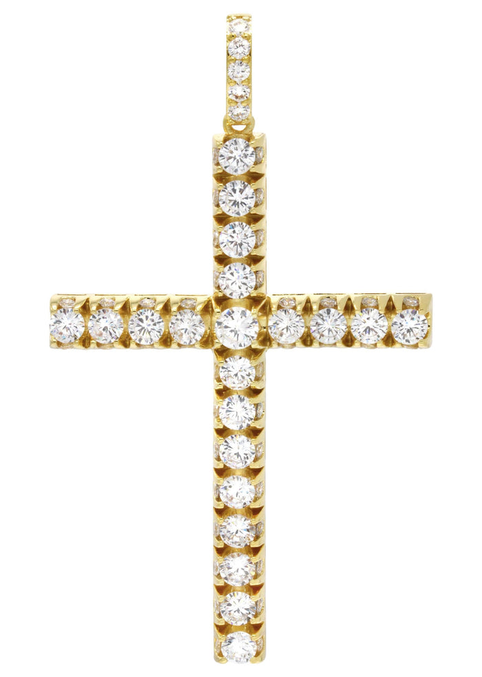 Mens Gold Plated Cross Pendant | 22.5 Grams