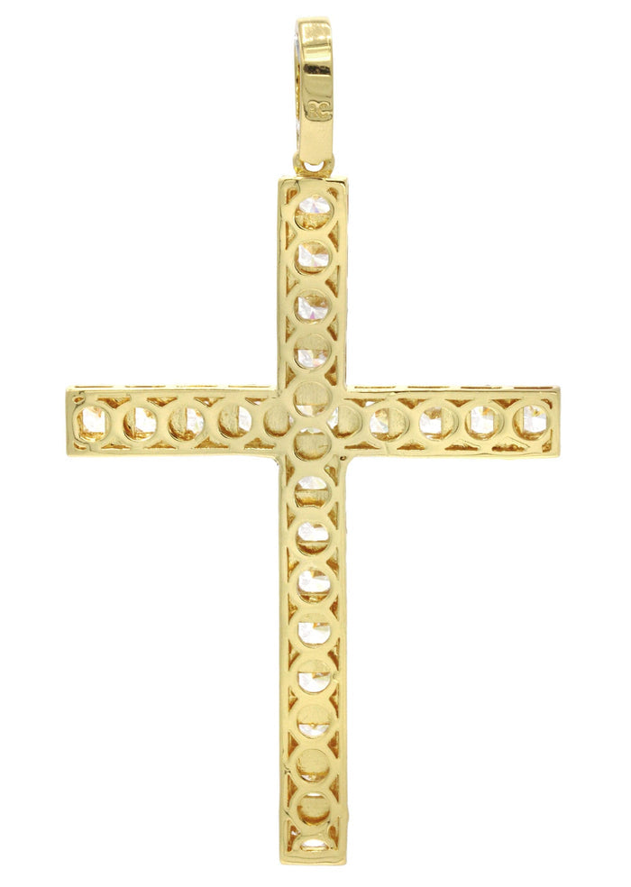 Mens Gold Plated Cross Pendant | 22.5 Grams