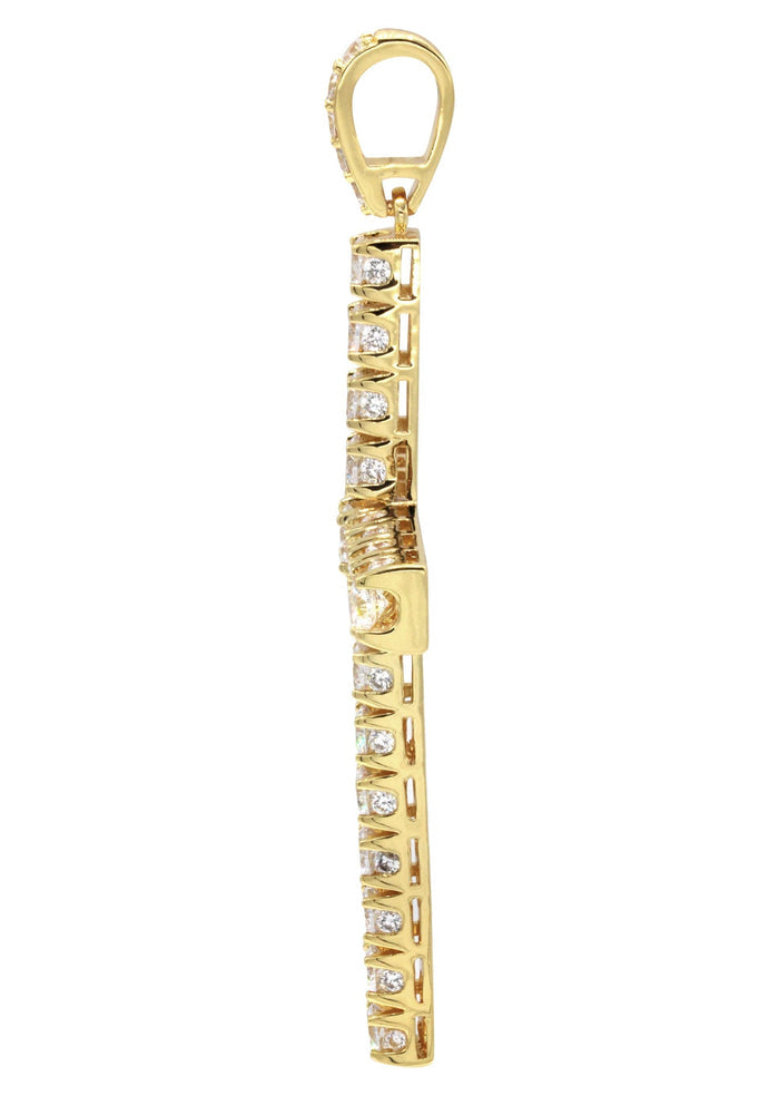 Mens Gold Plated Cross Pendant | 22.5 Grams