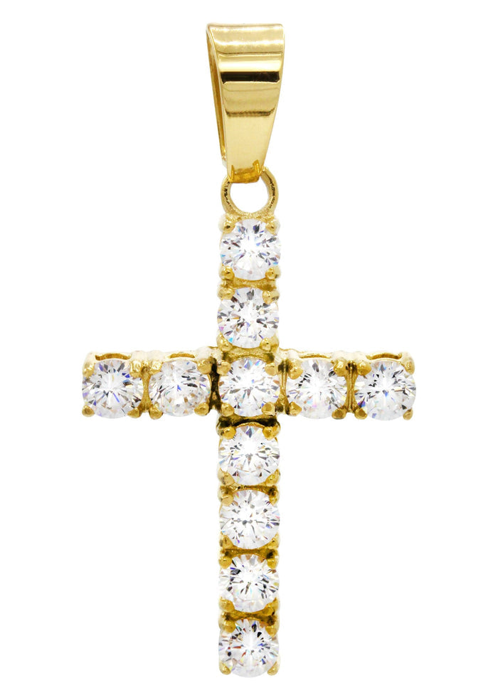 Mens Gold Plated Cross Pendant | 4.4 Grams