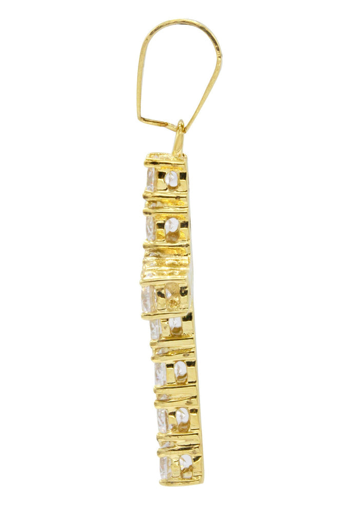 Mens Gold Plated Cross Pendant | 4.4 Grams