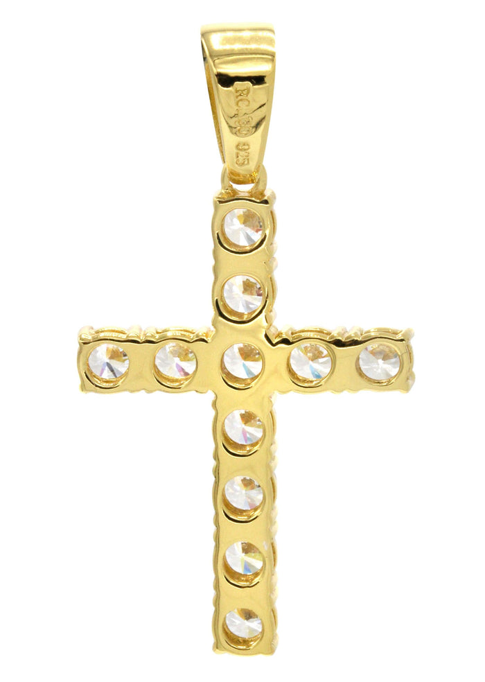 Mens Gold Plated Cross Pendant | 5 Grams