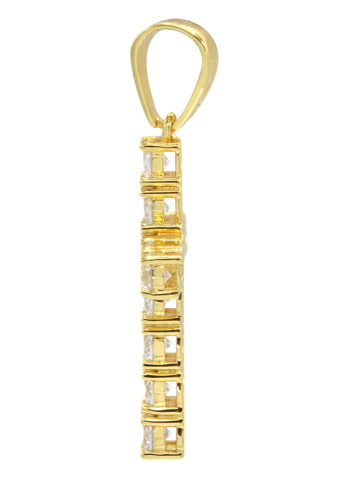 Mens Gold Plated Cross Pendant | 5 Grams